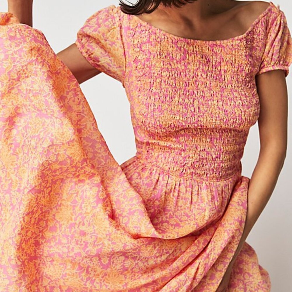 Free People Ultraviolet Dress - Guava Combo